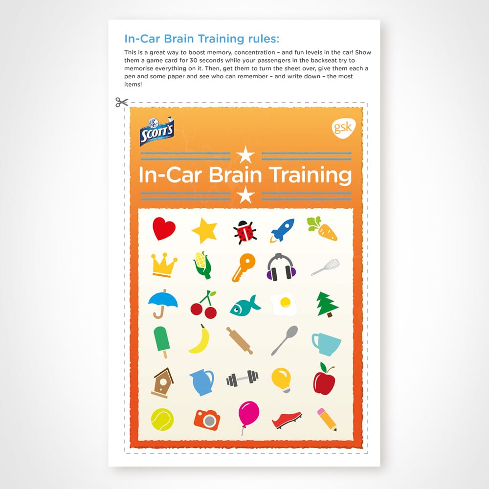 Downloadable game for road trips