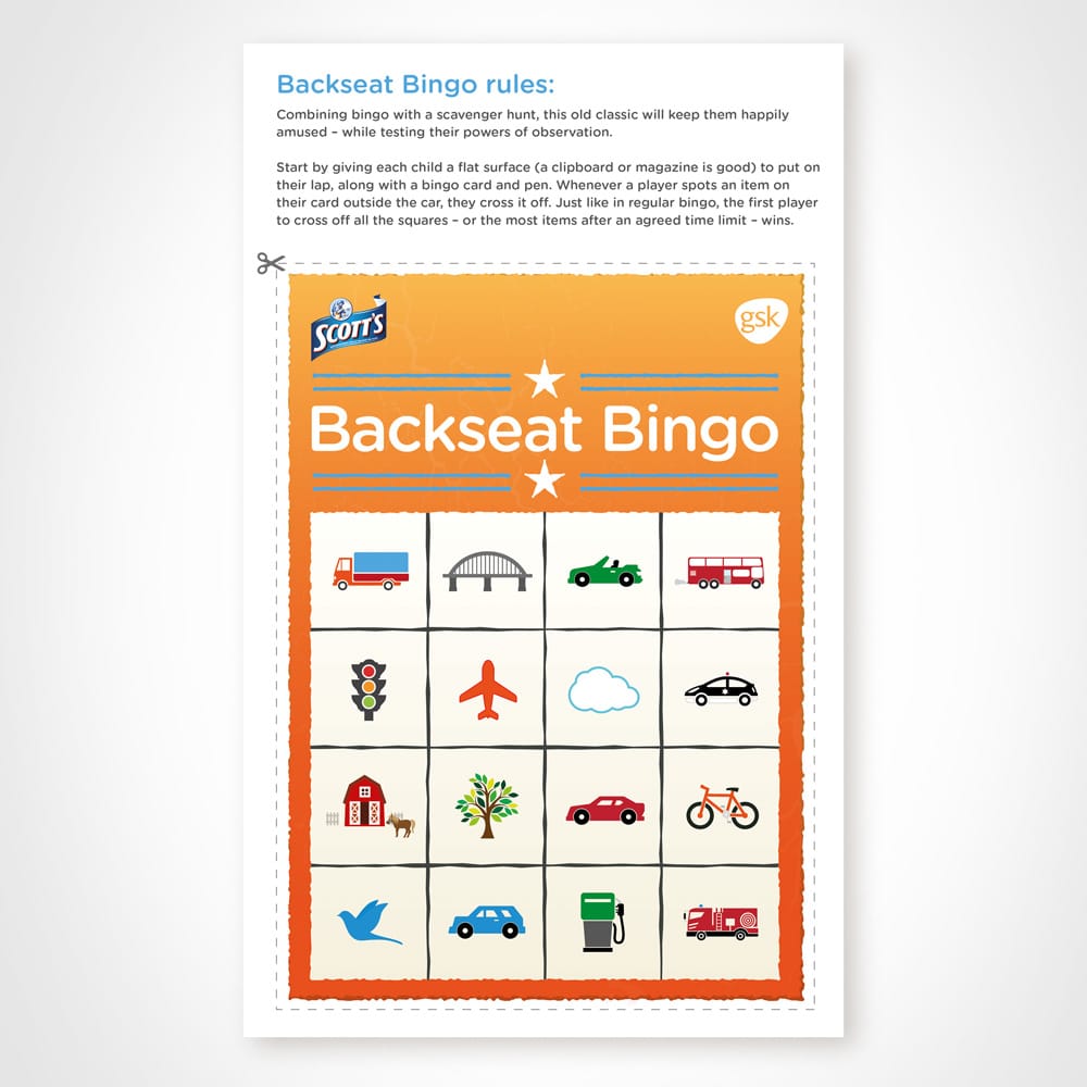 Downloadable game for road trips