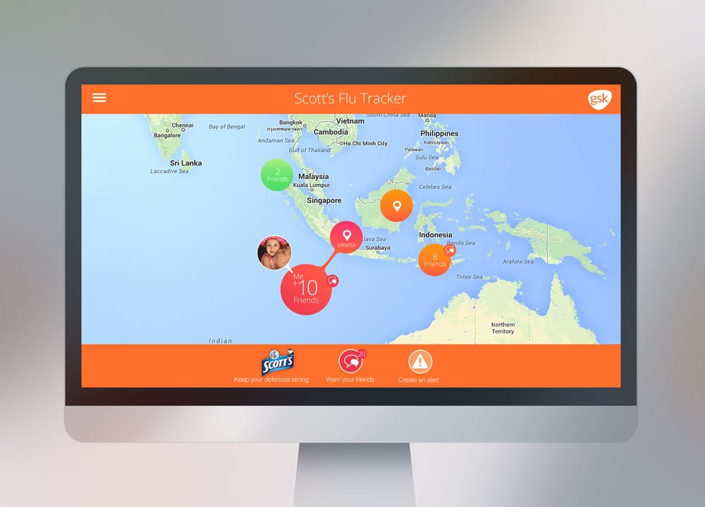 Scott's Flu Tracker desktop version